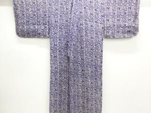 アンティーク　錦紗抽象花模様ロング道中着